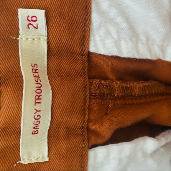 Levi’s Premium Baggy Trousers in Baked Clay Twill - Brown Size 26/31 - Picture 15 of 16